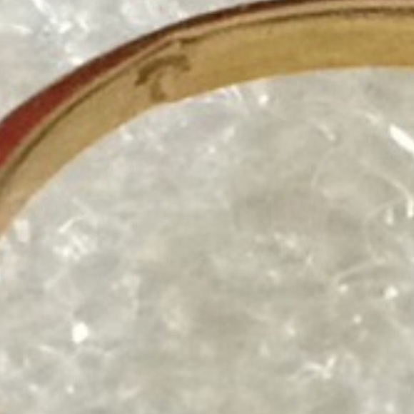 Vintage T gold white topaz ring - Picture 7 of 7